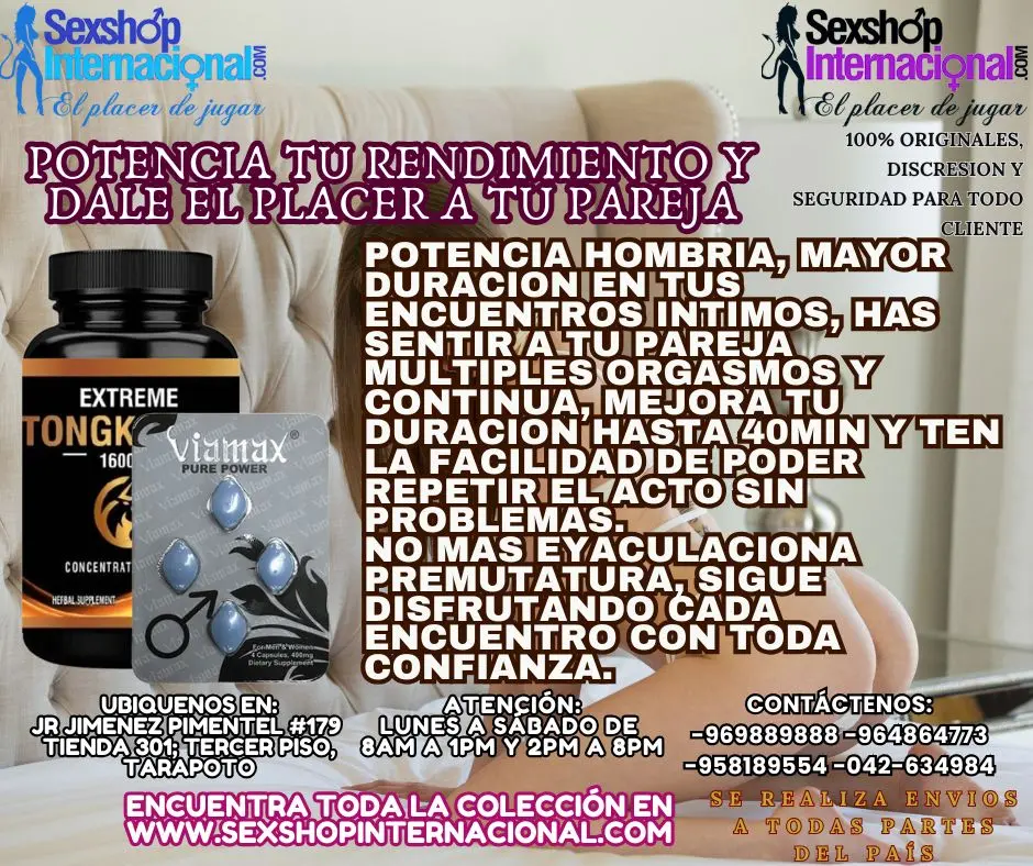 POTENCIA TU RENDIMIENTO Y DALE EL PLACER DE LLEGAR AL CLIMAX