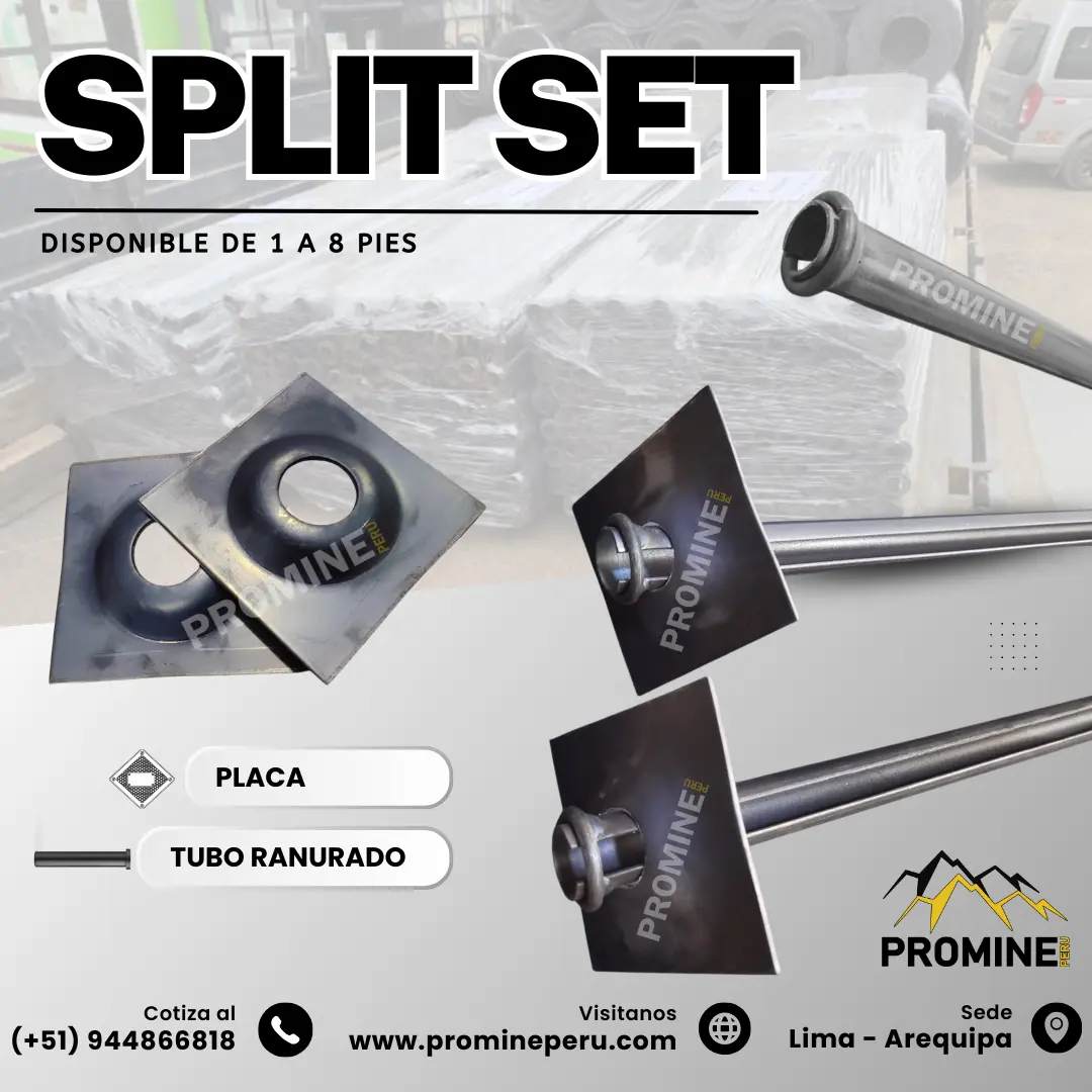Split Set Anclaje para Roca Pernos de Fricción