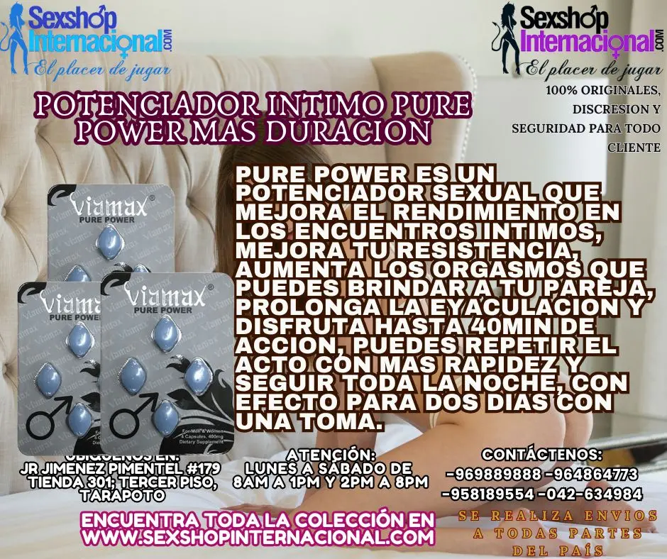 PUREPOWER POTENCIADOR SE XUAL TARAPOTO TIENDA ERO TICAS POTE