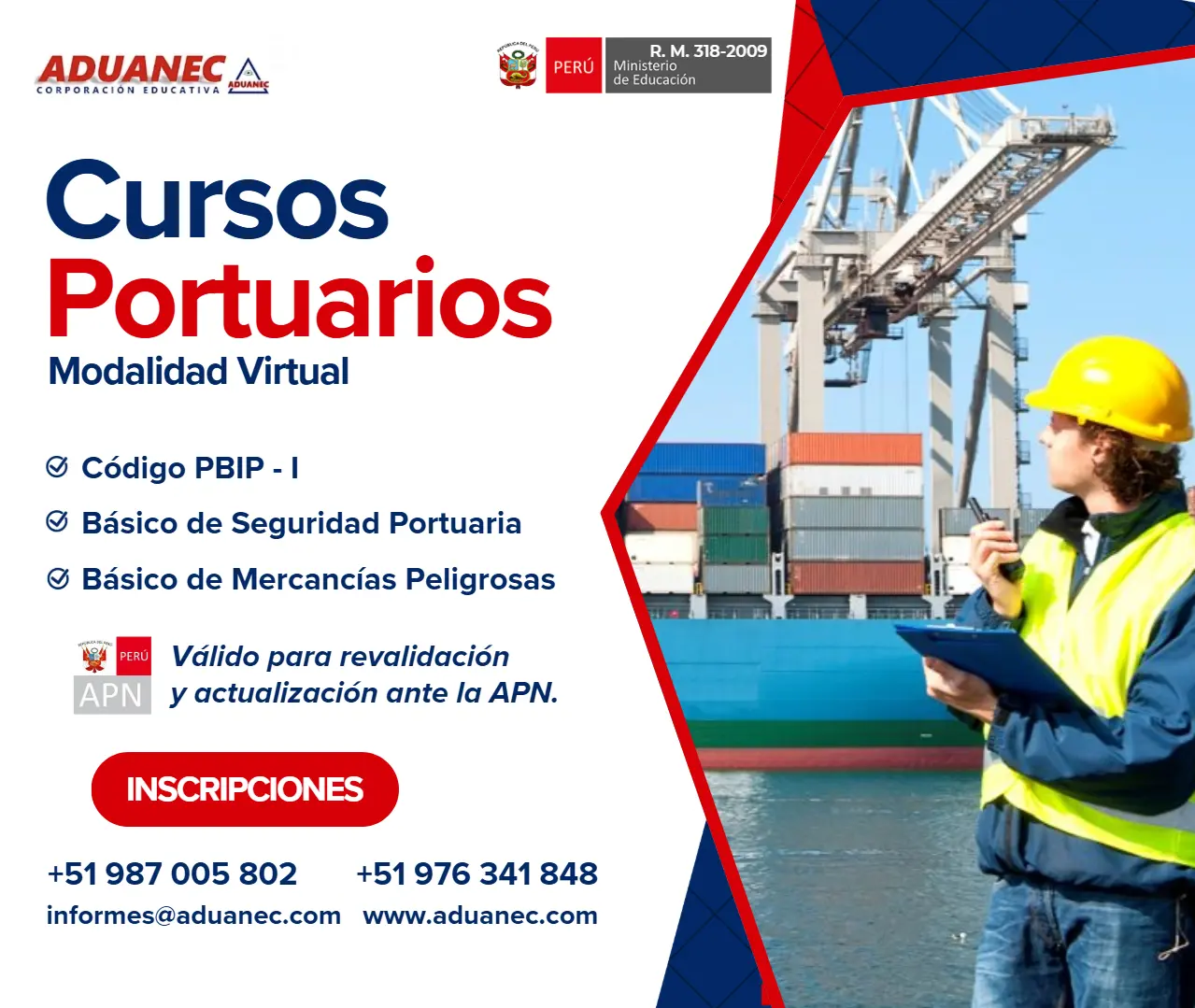 Cursos Portuarios PBIP Seguridad Port. Mercancías Pelig.