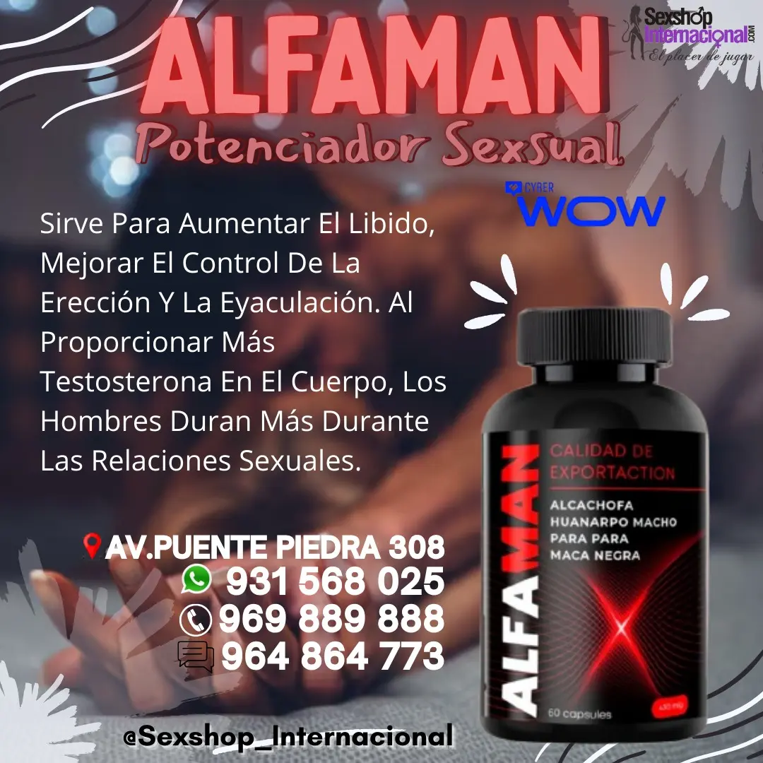 ALFAMAN ORIGINAL DESARROLLLO VIRIL - TIENDA EROTICA 