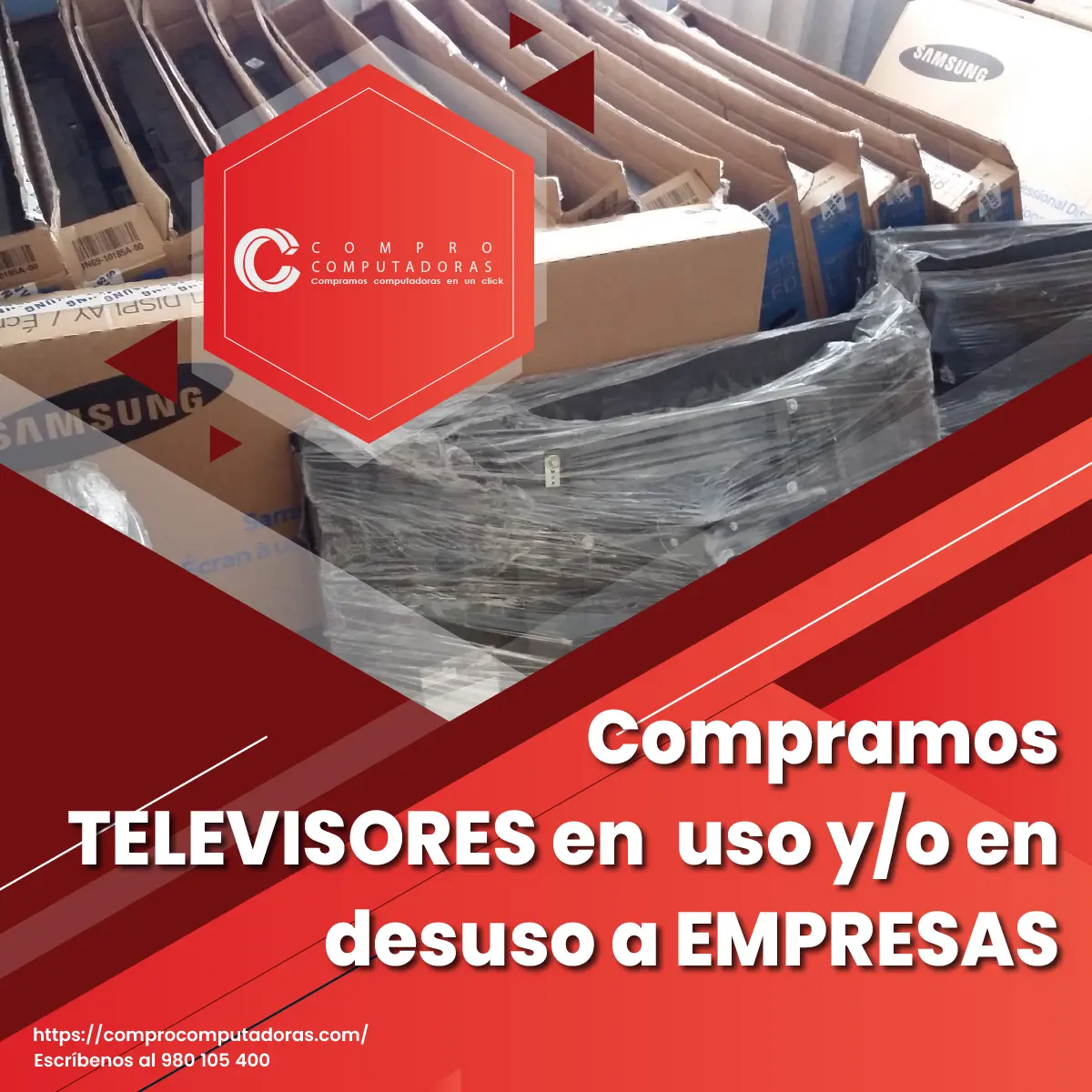  Nos especializamos en televisores para reciclaje