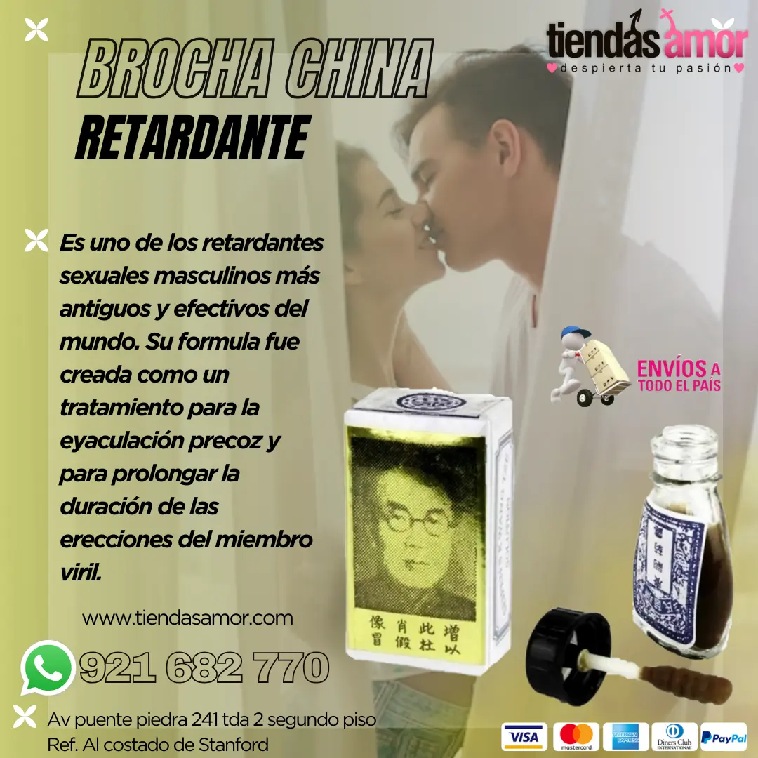 Brocha China Base Plantas Naturales Lencería Exitantes Lubr
