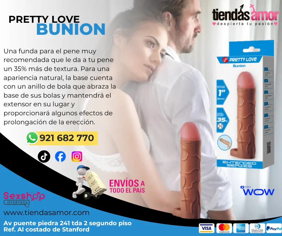 Pretty Love - Bunion Funda De Pene Extensora Vibradores - 