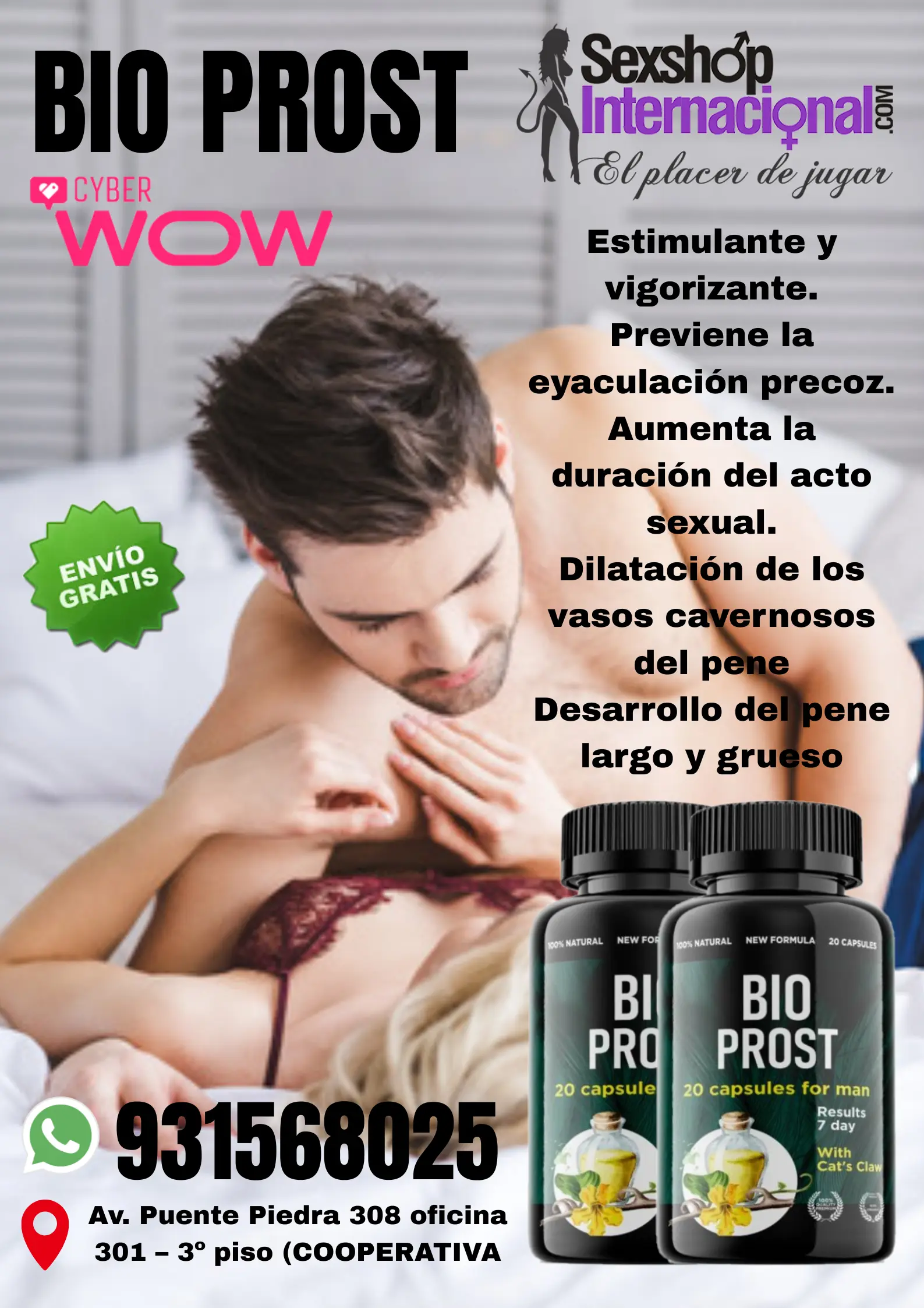 BIO PROST ENERGIZANTE NATURAL CON INGREDIENTES DE CALIDAD 