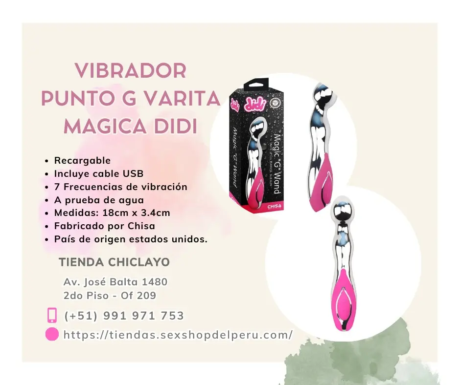 VIBRADOR PUNTO G VARITA MAGICA DIDI
