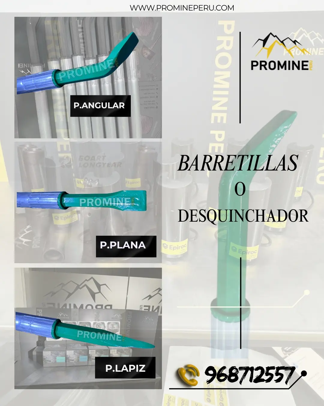 BARRETILLAS DE ALUMINIO MINERIA