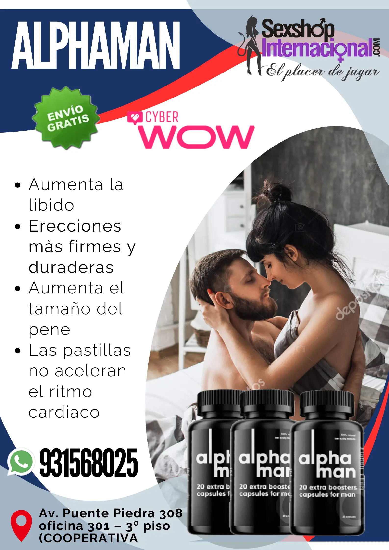 ALPHAMAN 20 CAPS ORIGINAL - ALARGA TUS ERECCIONES V