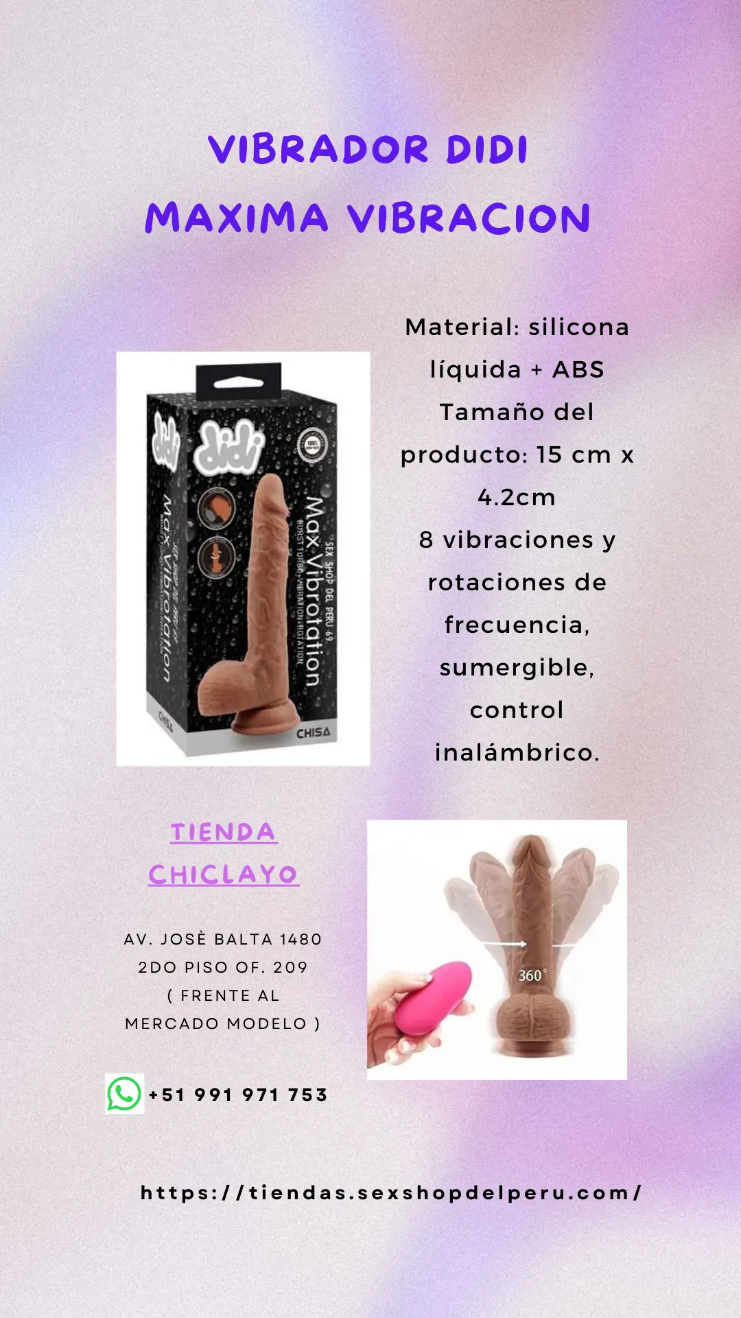 VIBRADOR DIDI MAXIMA VIBRACION