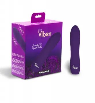 VIBRADOR VIBEN BALA INTENSA 10 FUNCIONES VIOLETA