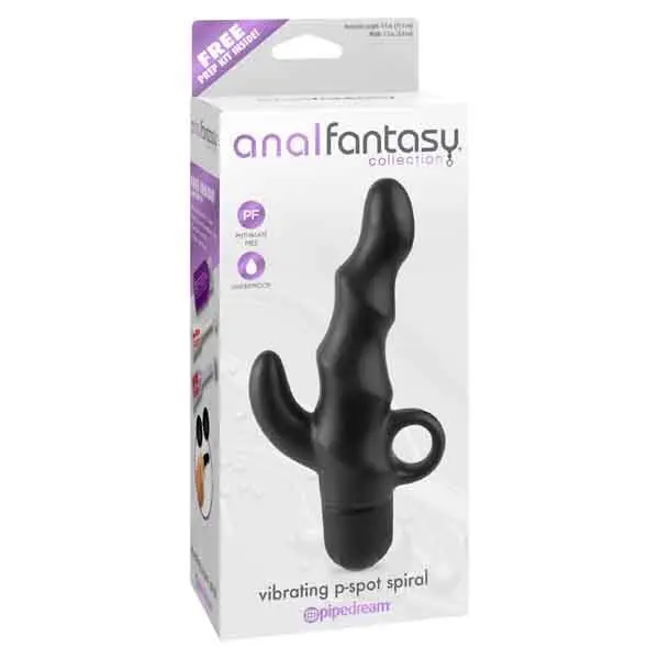 VIBRADOR PROSTATICO-SPOT ESPIRAL NEGRO