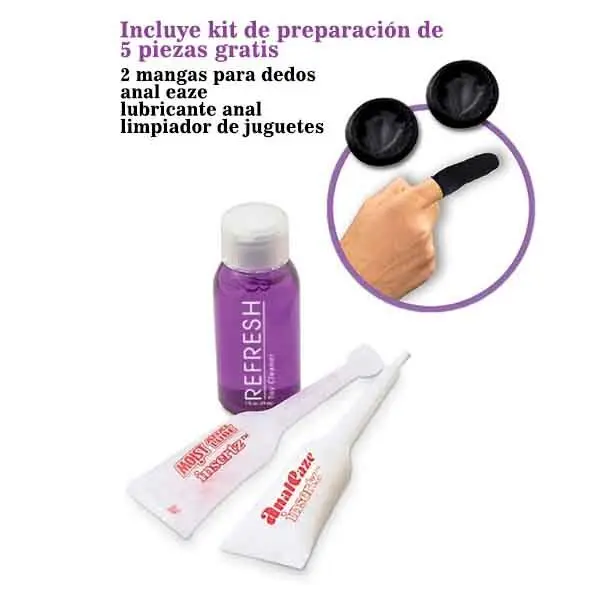 VIBRADOR PROSTATICO-SPOT ESPIRAL NEGRO