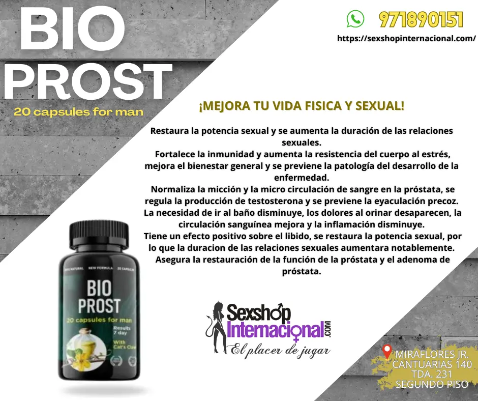 TIENDA EROTICA EN LINCE POTENCIADOR SEXUAL BIO PROST