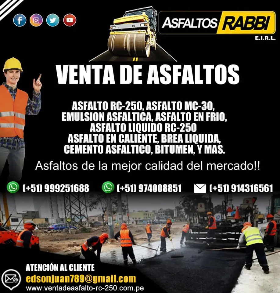 OFREZCO ASFALTO EN FRO POR METRO CUBICO ASFALTO RC-250