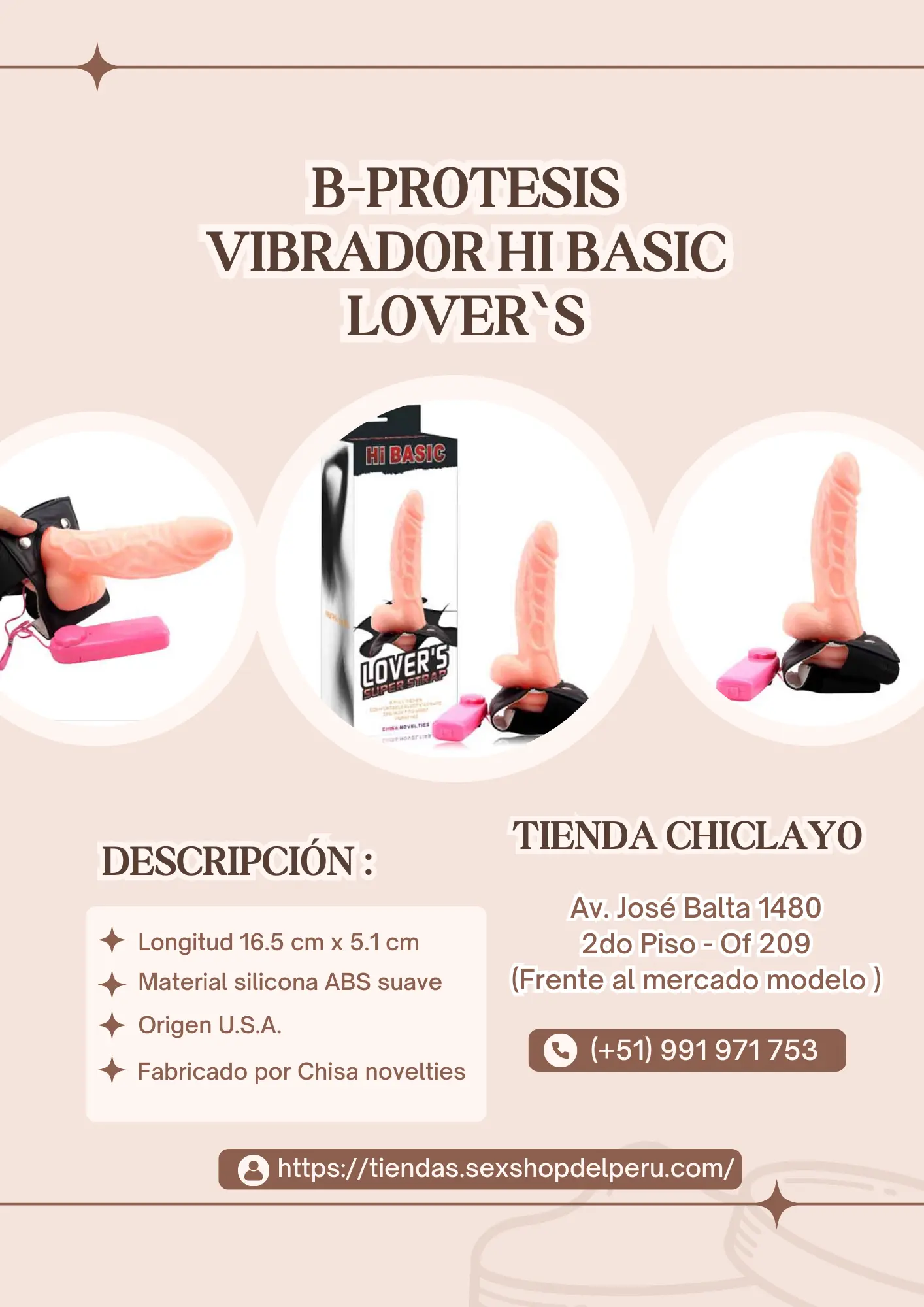 B-PROTESIS VIBRADOR HI BASIC LOVERS