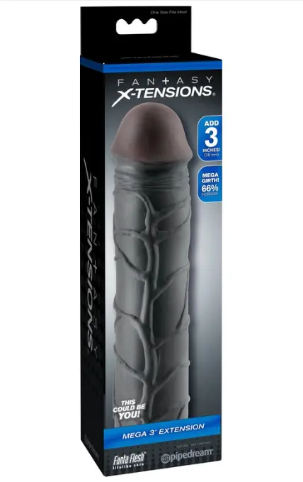 FUNDA FANTASY X-TENSIONS MEGA 3 NEGRO 