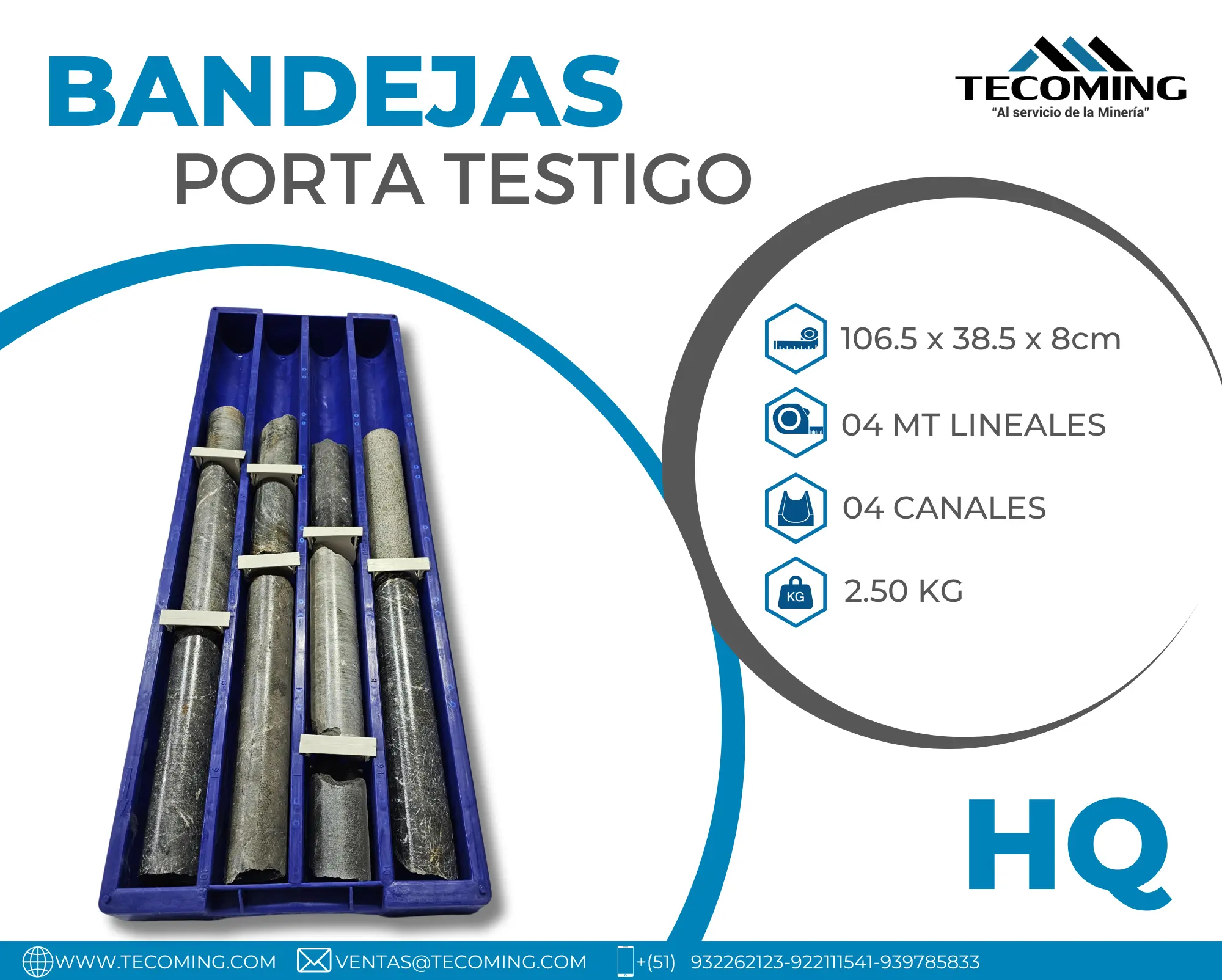 BANDEJAS PORTA TESTIGO HQ 