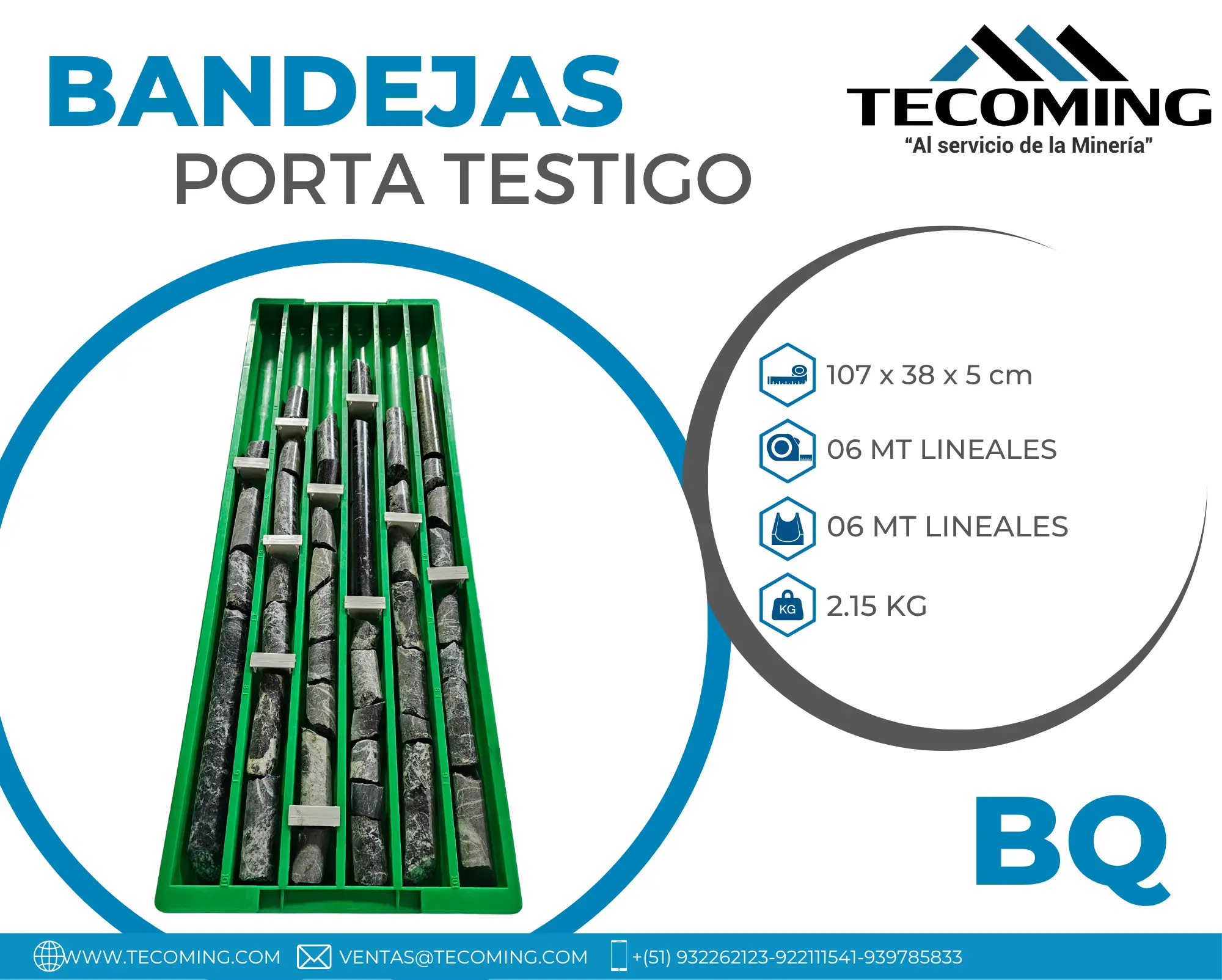 BANDEJAS PORTA TESTIGO BQ 