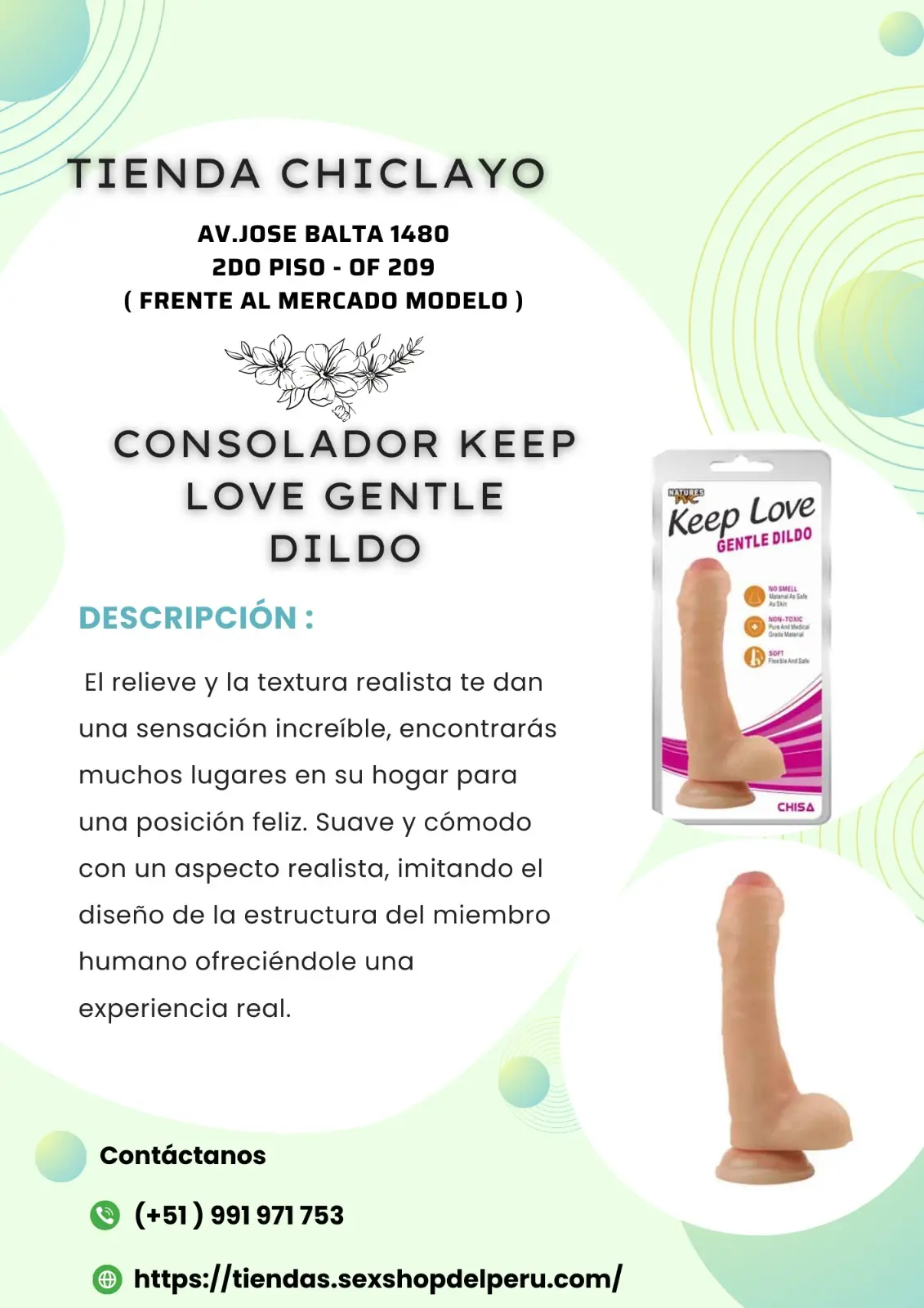 CONSOLADOR KEEP LOVE GENTLE DILDO 