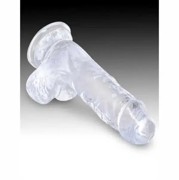 CONSOLADOR KING COCK CLEAR 5 CON TESTICULO