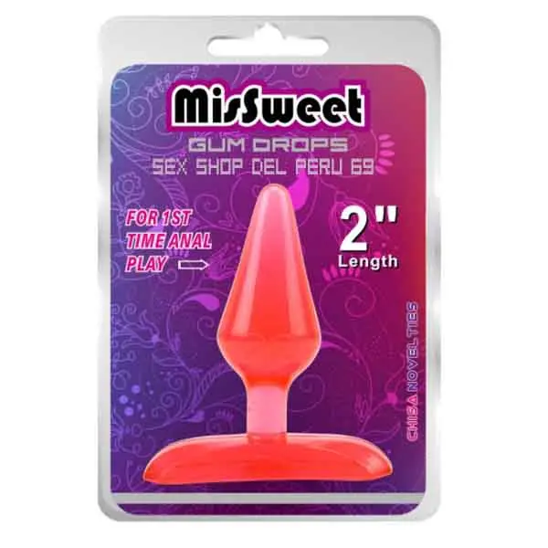CONSOLADOR MISS SWEET 2 ROJO TRANSPARENTE