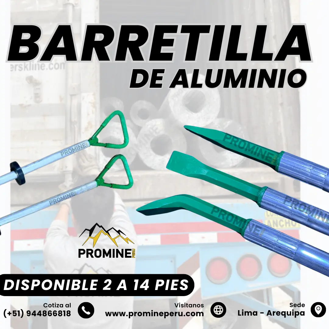 Barretilla de Aluminio Desquinchador Minero