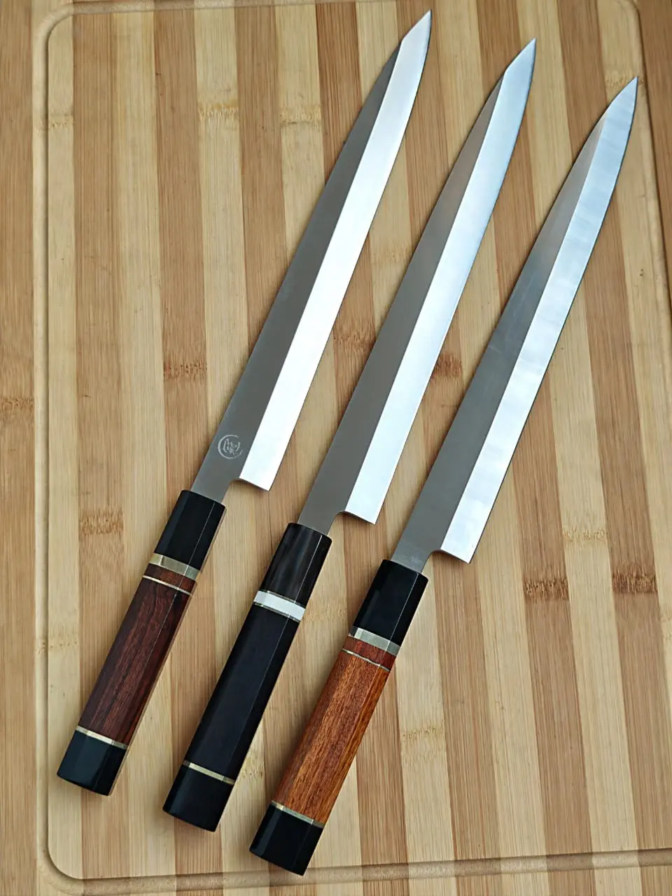 Cuchillos chef de Acero Damasco 