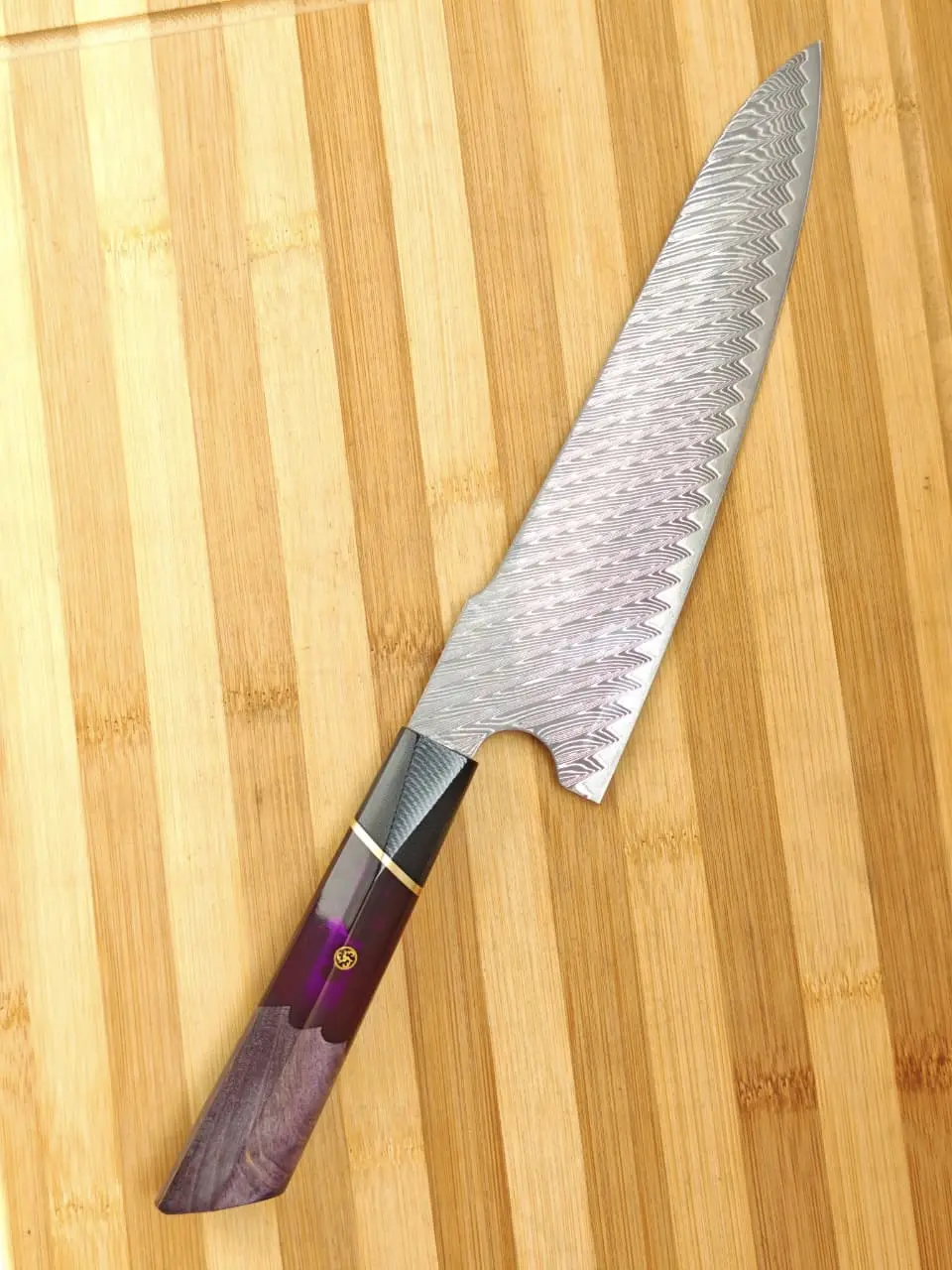 Cuchillos chef de Acero Damasco 