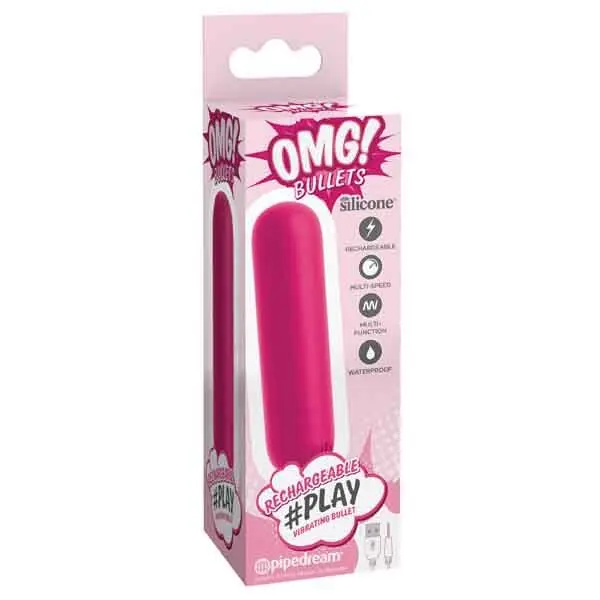 VIBRADOR OMG BALA RECARGABLE ROJO