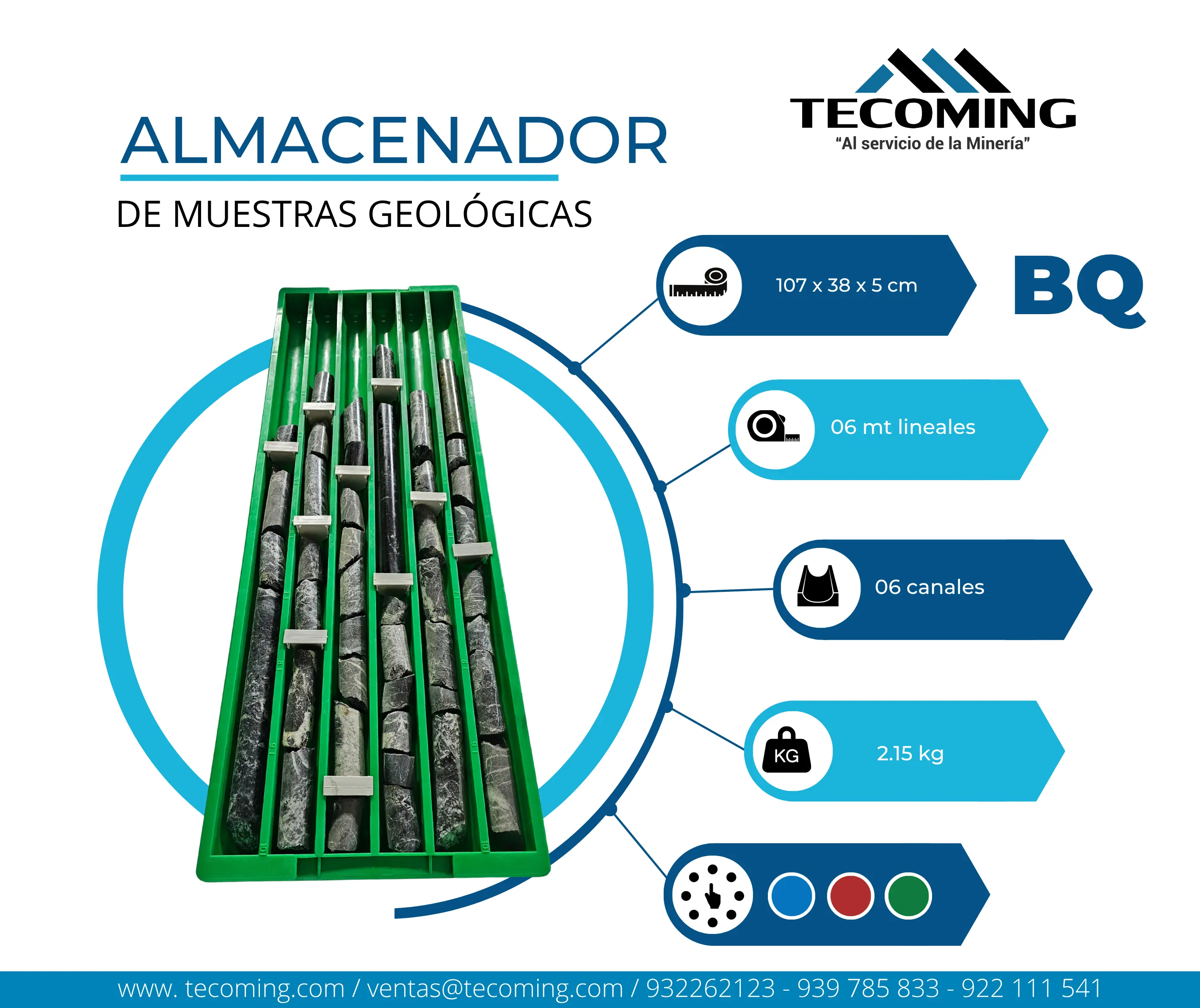ALMACENADOR DE MUESTRAS GEOLÓGICAS BQ 
