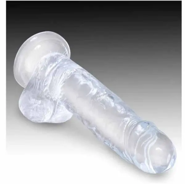 B-CONSOLADOR KING COCK CLEAR 7 CON TESTICULOS