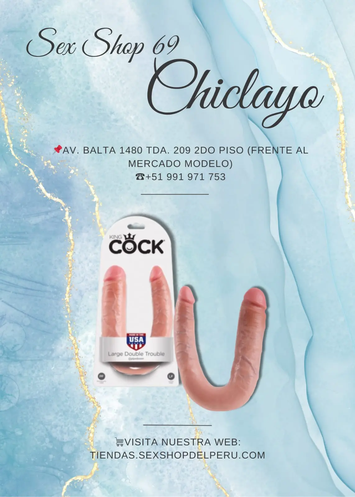 CONSOLADOR DOBLE LARGO KING COCK