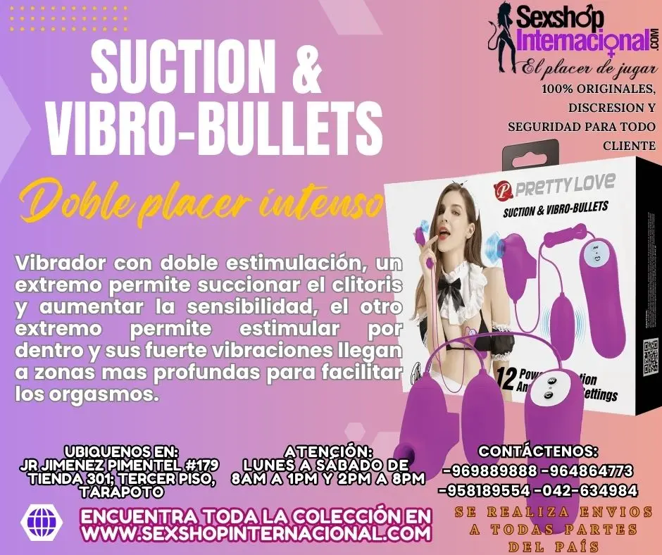 VIBRADOR Y SUCCIONADOR AUMENTA LA SENSIBILIDAD Y EL PLACER T