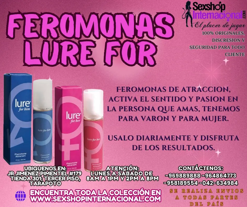 FEROMONAS DE ATRACCION PARA DAMA Y CABALLERO TARAPOTO SEXTOY