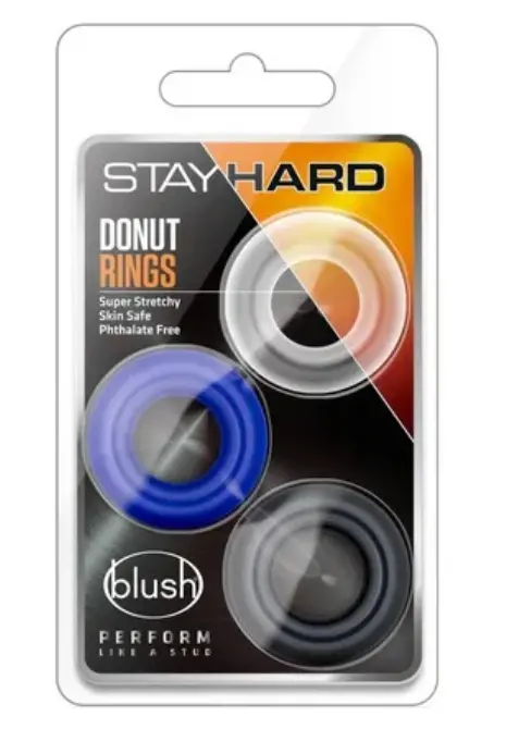 ANILLOS RETARDANTE DE DONUT STAY HARD PACK 3 