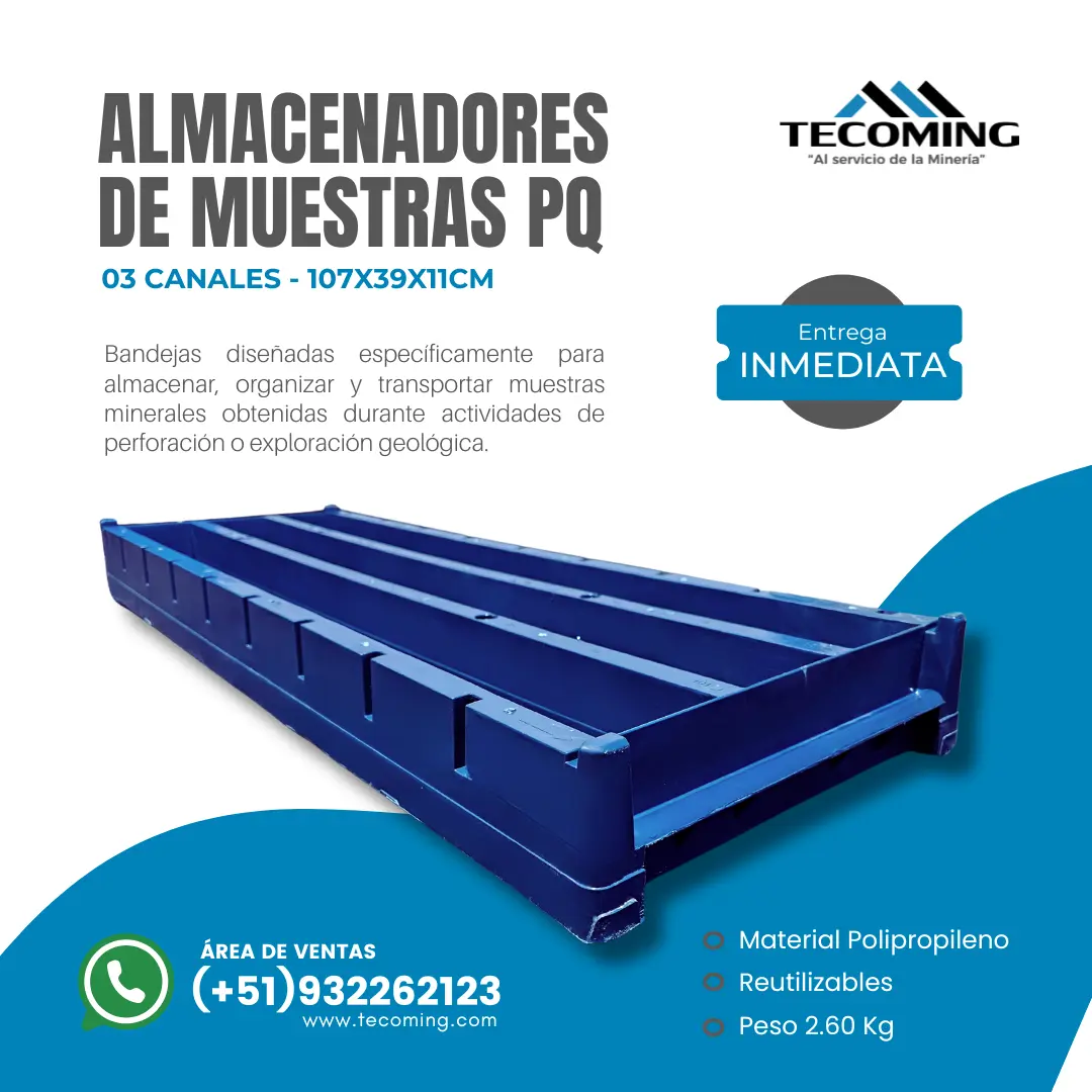 ALMACENADOR DE MUESTRAS GEOLÓGICAS PQ 