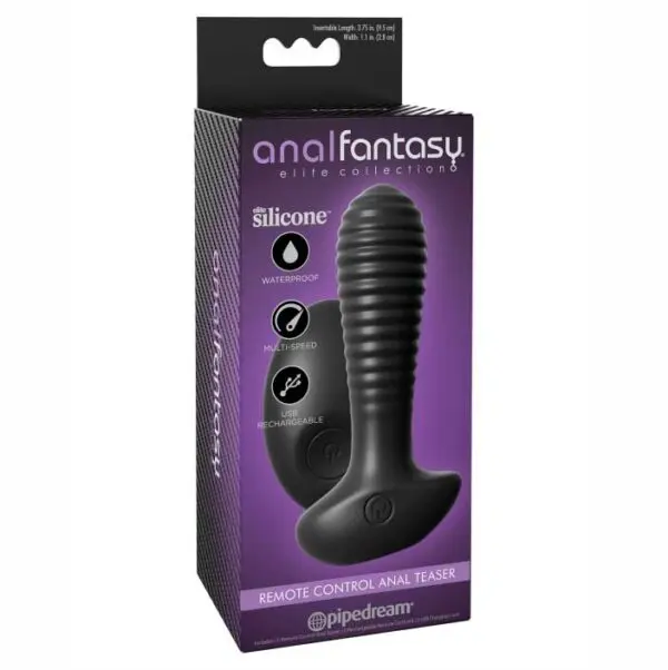 VIBRADOR FANTASY ELITE CONTROL REMOTO NEGRO