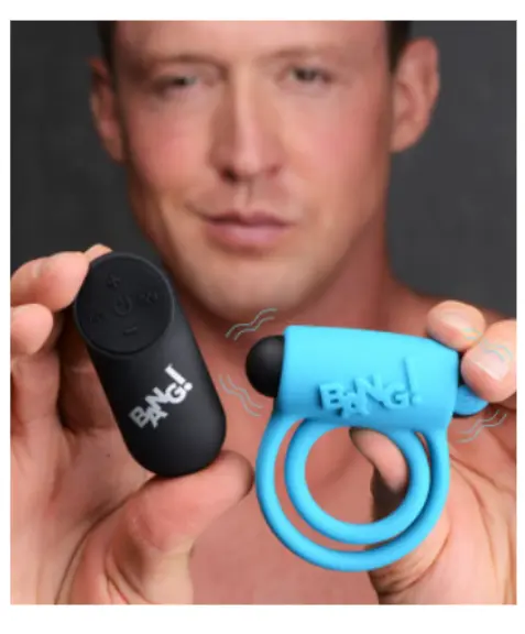 A-Anillo vibrador bang control remoto
