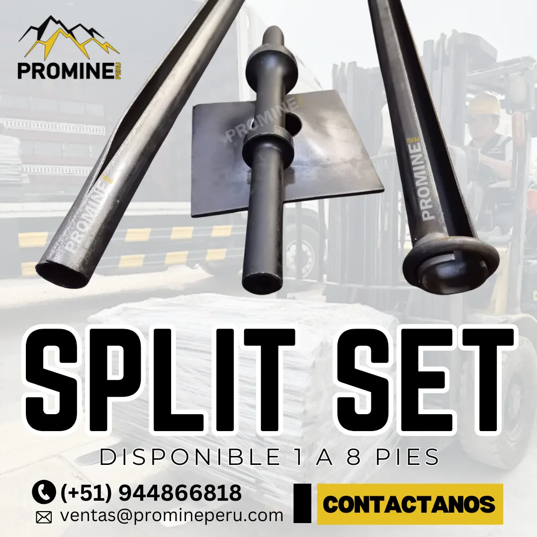 Split Set Anclaje de Fricción Perno Expandible