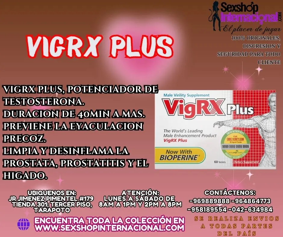 VIGRX PLUS POTENCIADOR SEXUAL PARA DURAR MAS TIEMPO EN TARAP
