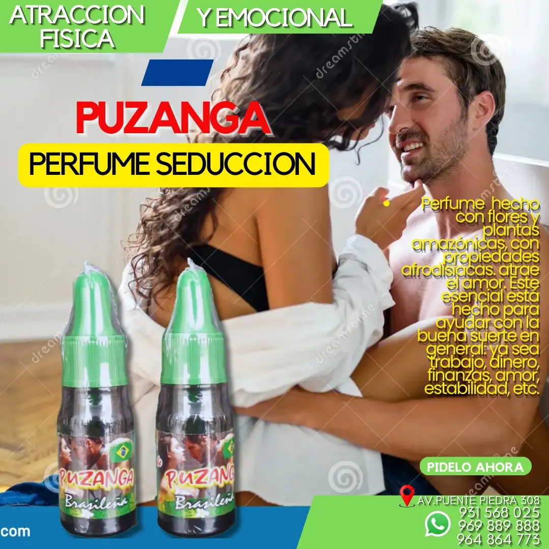 PUZANGA PERFUME DE LA SEDUCCIO Y ATRACCION - PUENTE PIEDRQ