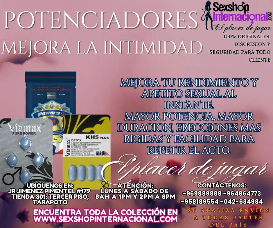 LOS MEJORES POTENCIADORES INTIMOS EN TARAPOTO SEXTOYS