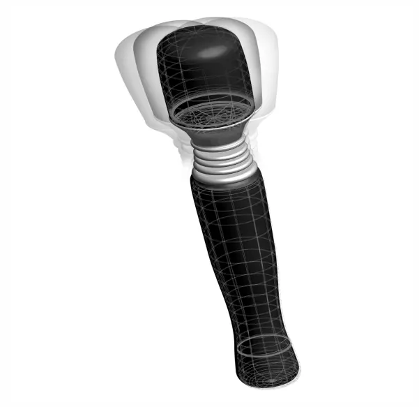 VIBRADOR MASAJEADOR WANACHI NEGRO