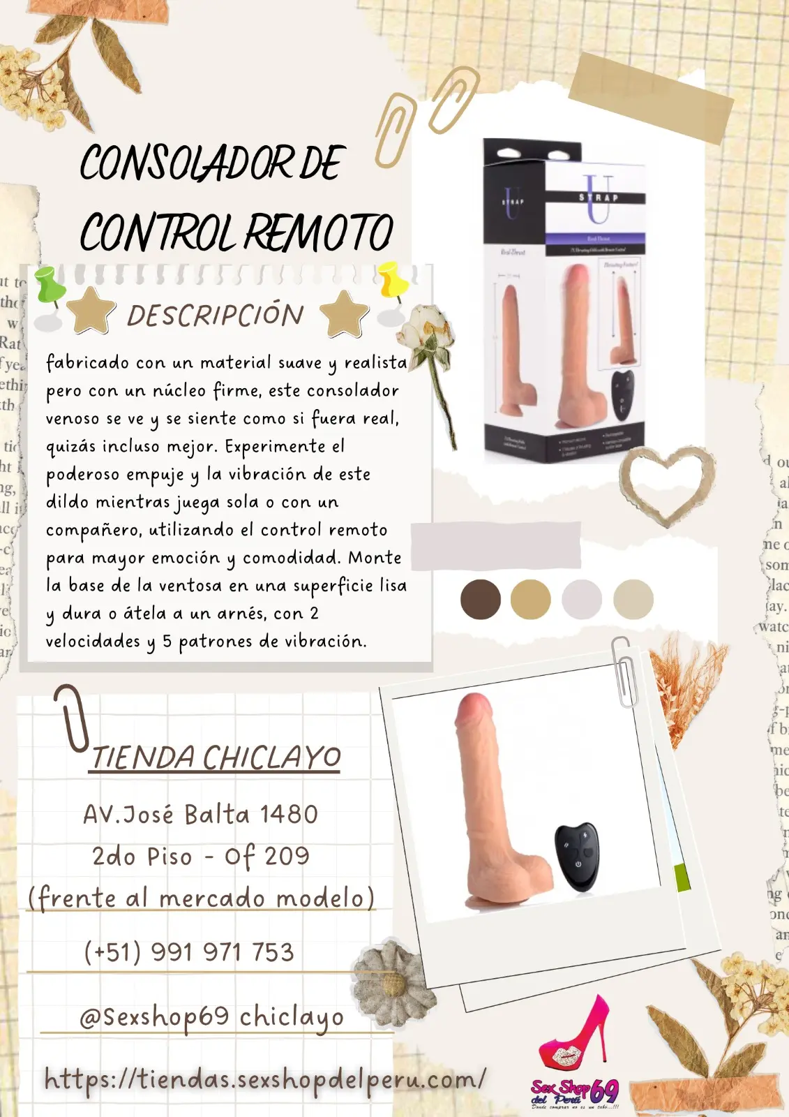 CONSOLADOR DE EMPUJE 7X CONTROL REMOTO