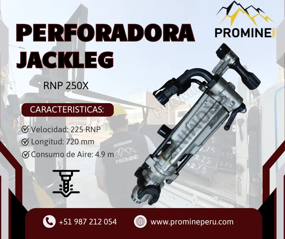 JACKLEG RNP 250X Tu Aliada en Perforación Subterránea