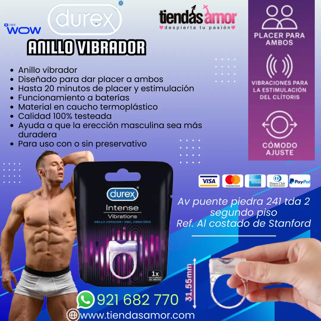 Anillo Vibrador Durex Play ofrecemos gran variedad de juguet