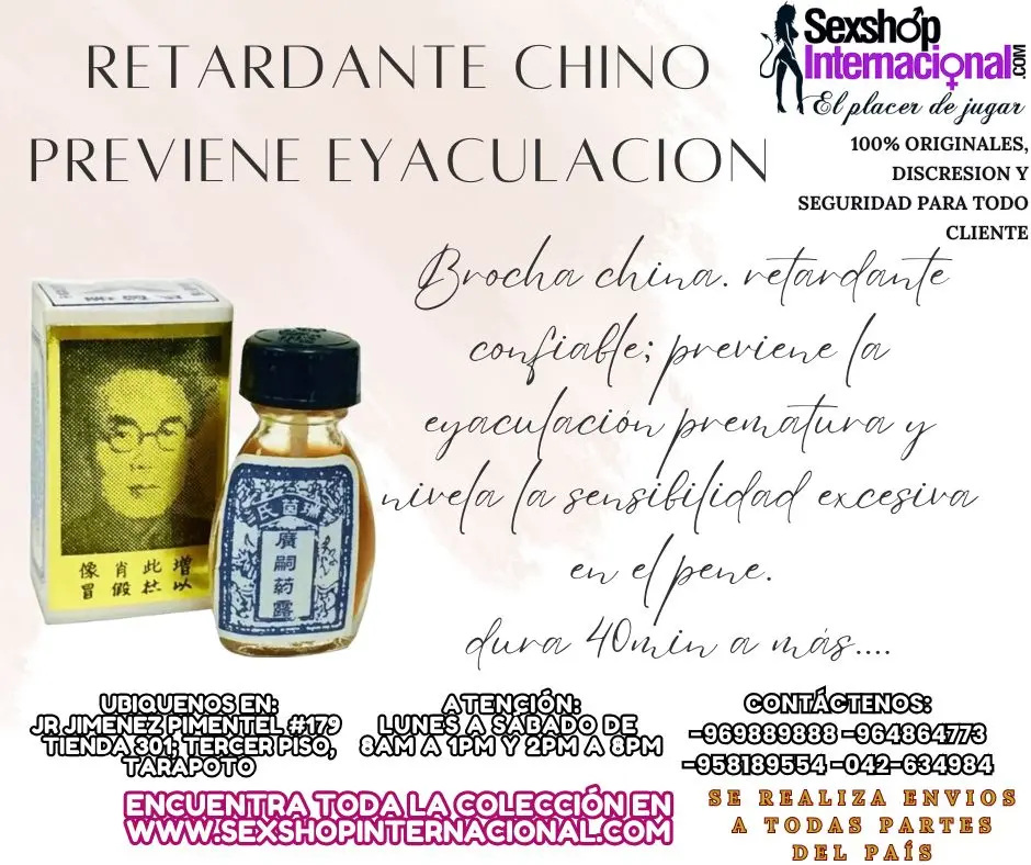 RETARDANTES BROCHA CHINA DURACION GARANTIZADA EN TARAPOTO SE