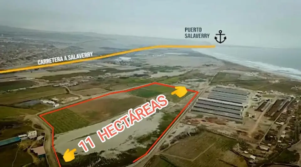 Vendo 10 hectáreas en Las Delicias de Moche Trujillo Perú