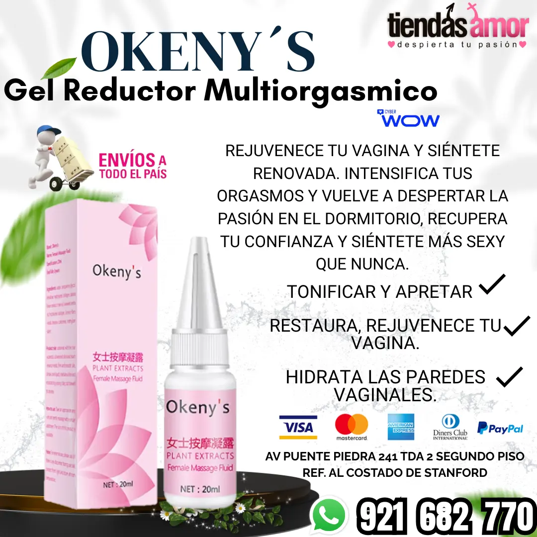 Okenys Gel Reductor Multiorgasmico ofrecemos gran variedad 
