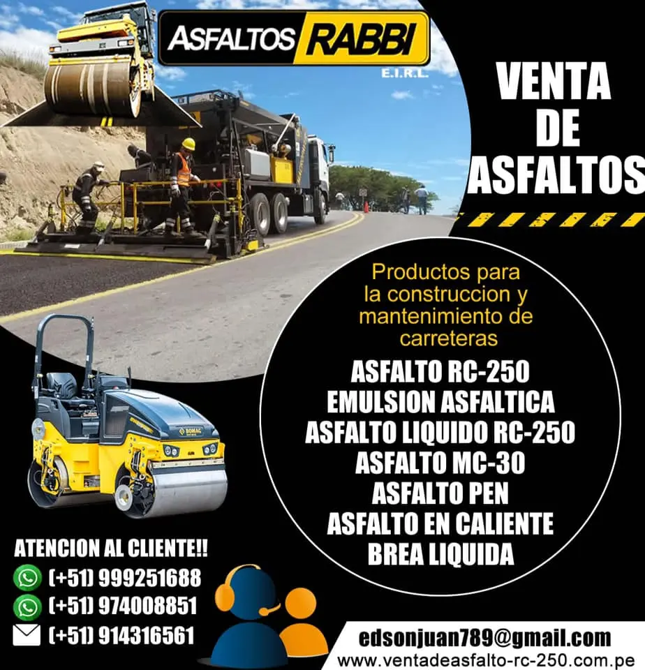 VENDO BREA LIQUIDA PARA HUTILIZACION DE GALPONES RC-250 PEN